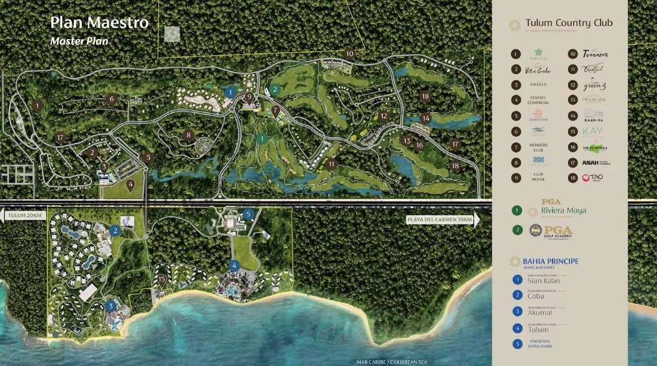 Akumal Luxury Condo Tao Residences Tulum Country Club Mexico